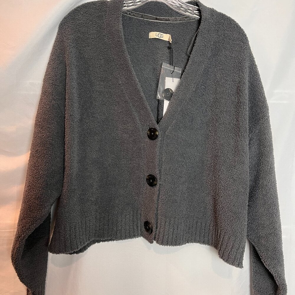 Women's Grey NWT UGG Cardigan, Size L